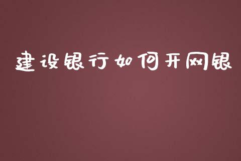 建设银行如何开网银_https://m.kuaijiepai.net_股票交易_第1张