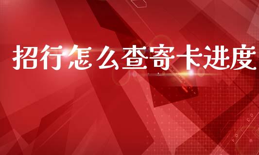 招行怎么查寄卡进度_https://m.kuaijiepai.net_债券投资_第1张