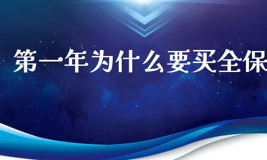 第一年为什么要买全保_https://m.kuaijiepai.net_货币基金_第1张