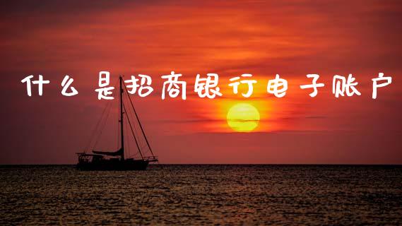 什么是招商银行电子账户_https://m.kuaijiepai.net_股票交易_第1张