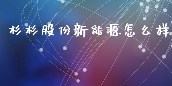 杉杉股份新能源怎么样_https://m.kuaijiepai.net_货币基金_第1张