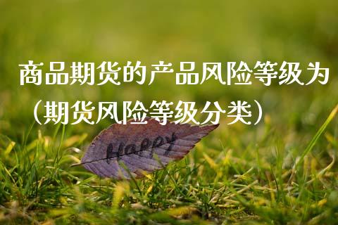 商品期货的产品风险等级为（期货风险等级分类）_https://m.kuaijiepai.net_股票交易_第1张