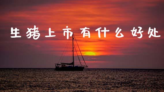 生猪上市有什么好处_https://m.kuaijiepai.net_债券投资_第1张