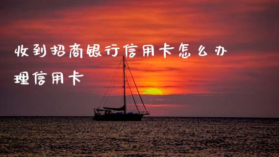 收到招商银行信用卡怎么办理信用卡_https://m.kuaijiepai.net_股票交易_第1张