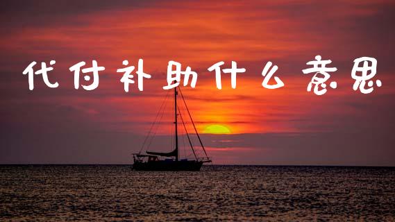 代付补助什么意思_货币基金_第1张_货币基金_债券投资_股票交易_资产证券化 代付补助什么意思_https://m.kuaijiepai.net_货币基金_第1张