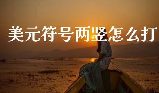 美元符号两竖怎么打_https://m.kuaijiepai.net_债券投资_第1张