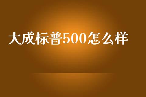 大成标普500怎么样_https://m.kuaijiepai.net_股票交易_第1张