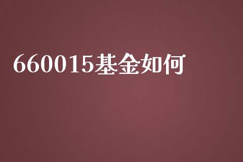 660015基金如何_https://m.kuaijiepai.net_股票交易_第1张