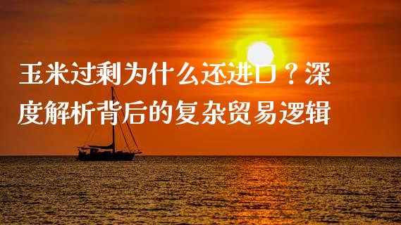 玉米过剩为什么还进口？深度解析背后的复杂贸易逻辑_https://m.kuaijiepai.net_资产证券化_第1张