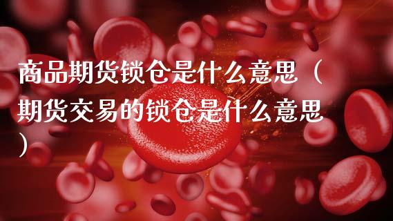 商品期货锁仓是什么意思（期货交易的锁仓是什么意思）_https://m.kuaijiepai.net_货币基金_第1张