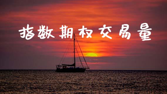 指数期权交易量_https://m.kuaijiepai.net_资产证券化_第1张