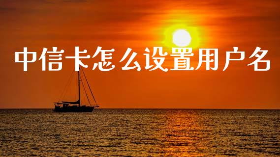 中信卡怎么设置用户名_https://m.kuaijiepai.net_货币基金_第1张