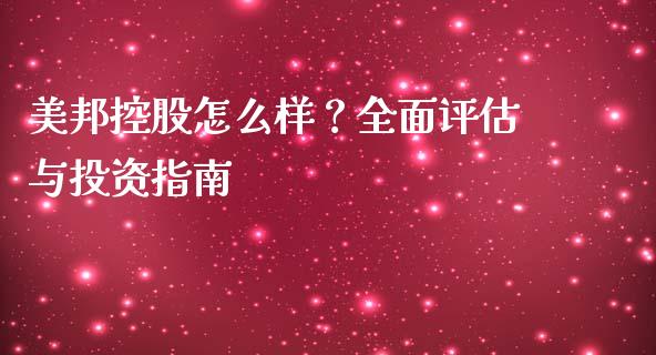 美邦控股怎么样？全面评估与投资指南_https://m.kuaijiepai.net_债券投资_第1张