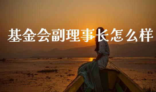 基金会副理事长怎么样_https://m.kuaijiepai.net_股票交易_第1张