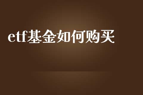 etf基金如何购买_https://m.kuaijiepai.net_债券投资_第1张