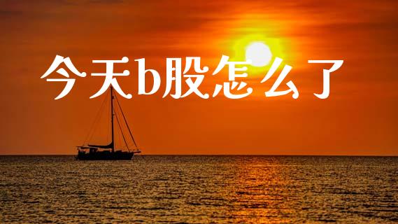 今天b股怎么了_https://m.kuaijiepai.net_股票交易_第1张