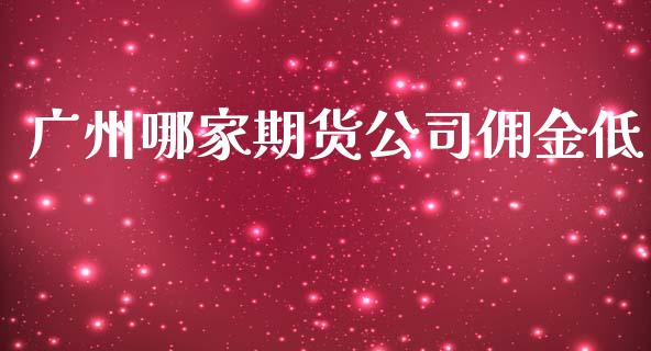 广州哪家期货公司佣金低_https://m.kuaijiepai.net_货币基金_第1张