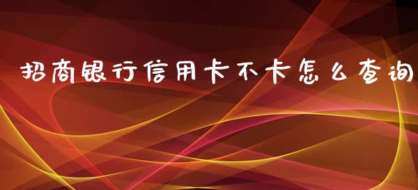 招商银行信用卡不卡怎么查询_https://m.kuaijiepai.net_股票交易_第1张