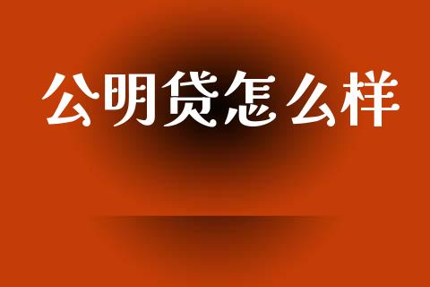 公明贷怎么样_https://m.kuaijiepai.net_货币基金_第1张