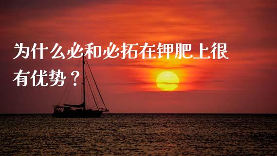 为什么必和必拓在钾肥上很有优势？_https://m.kuaijiepai.net_债券投资_第1张
