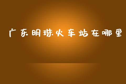广东明珠火车站在哪里_https://m.kuaijiepai.net_资产证券化_第1张