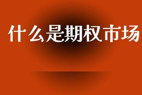 什么是期权市场_https://m.kuaijiepai.net_债券投资_第1张
