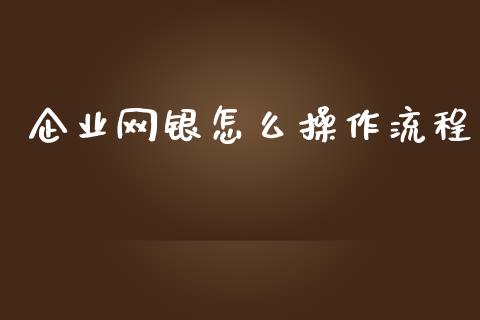 企业网银怎么操作流程_https://m.kuaijiepai.net_债券投资_第1张