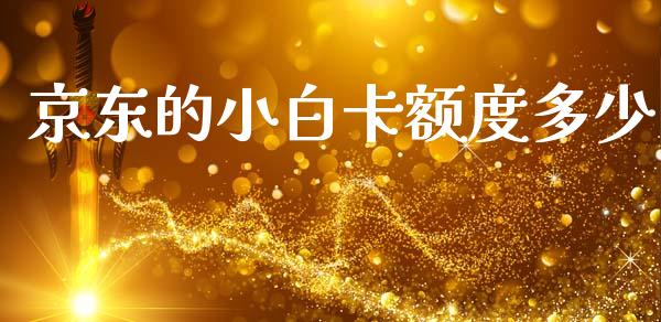 京东的小白卡额度多少_https://m.kuaijiepai.net_货币基金_第1张
