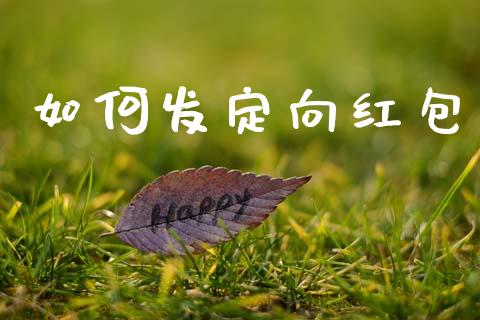 如何发定向红包_https://m.kuaijiepai.net_货币基金_第1张