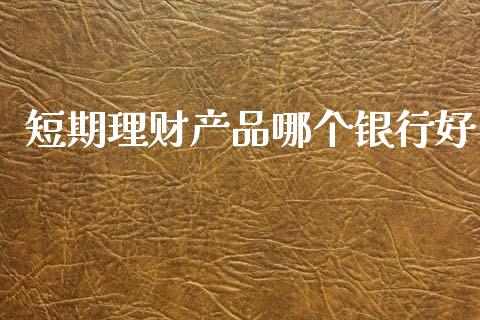 短期理财产品哪个银行好_https://m.kuaijiepai.net_股票交易_第1张