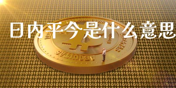 日内平今是什么意思_https://m.kuaijiepai.net_资产证券化_第1张
