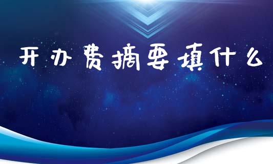 开办费摘要填什么_https://m.kuaijiepai.net_资产证券化_第1张