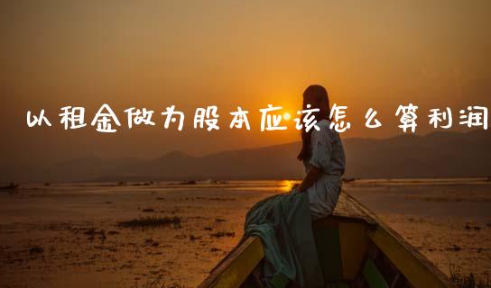以租金做为股本应该怎么算利润_https://m.kuaijiepai.net_货币基金_第1张