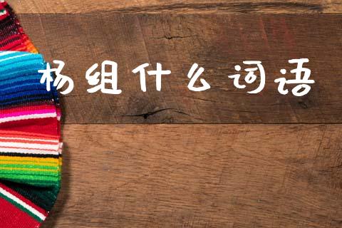 杨组什么词语_https://m.kuaijiepai.net_资产证券化_第1张