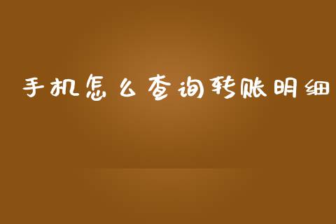 手机怎么查询转账明细_https://m.kuaijiepai.net_股票交易_第1张