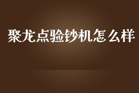 聚龙点验钞机怎么样_https://m.kuaijiepai.net_货币基金_第1张