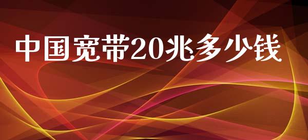 中国宽带20兆多少钱_https://m.kuaijiepai.net_资产证券化_第1张