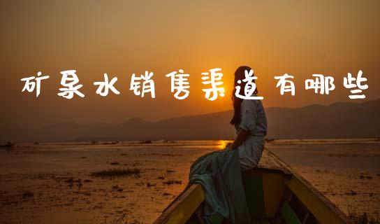 矿泉水销售渠道有哪些_https://m.kuaijiepai.net_货币基金_第1张