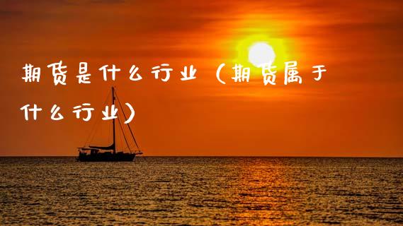 期货是什么行业（期货属于什么行业）_https://m.kuaijiepai.net_资产证券化_第1张