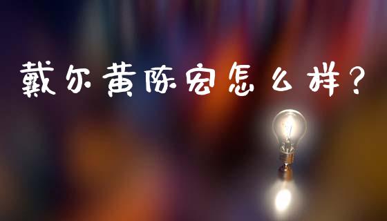 戴尔黄陈宏怎么样？_https://m.kuaijiepai.net_股票交易_第1张