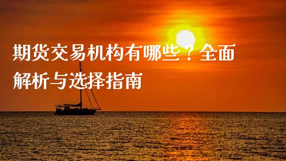 期货交易机构有哪些？全面解析与选择指南_https://m.kuaijiepai.net_债券投资_第1张