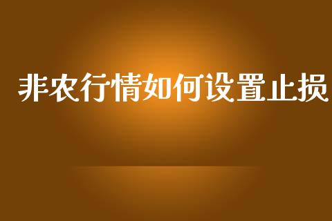 非农行情如何设置止损_https://m.kuaijiepai.net_股票交易_第1张