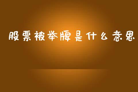 股票被举牌是什么意思_https://m.kuaijiepai.net_资产证券化_第1张