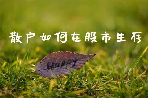 散户如何在股市生存_https://m.kuaijiepai.net_资产证券化_第1张