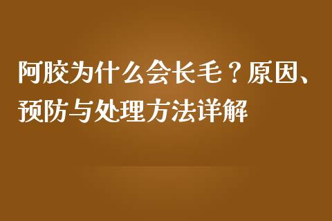 阿胶为什么会长毛？原因、预防与处理方法详解_https://m.kuaijiepai.net_资产证券化_第1张
