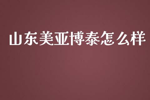 山东美亚博泰怎么样_https://m.kuaijiepai.net_股票交易_第1张