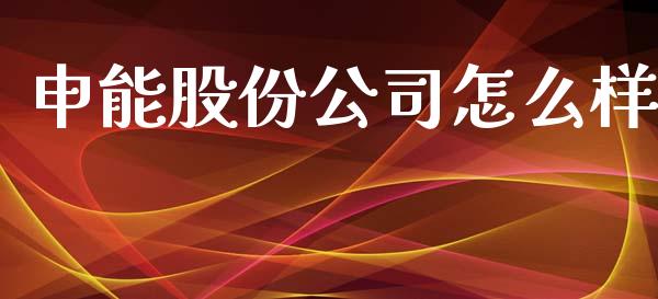 申能股份公司怎么样_https://m.kuaijiepai.net_货币基金_第1张