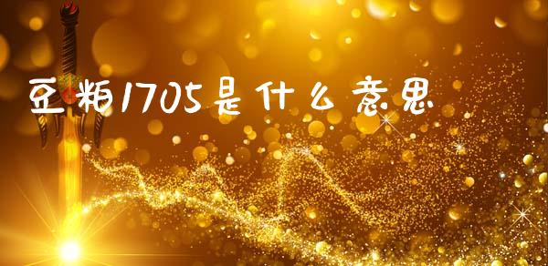 豆粕1705是什么意思_https://m.kuaijiepai.net_股票交易_第1张