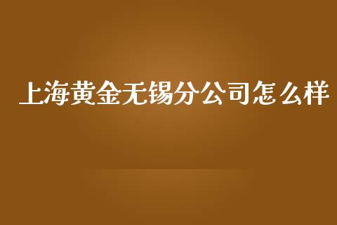 上海黄金无锡分公司怎么样_https://m.kuaijiepai.net_股票交易_第1张