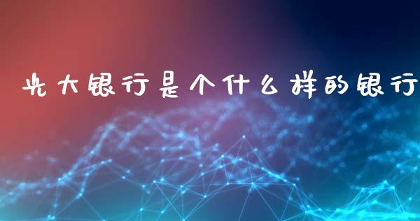 光大银行是个什么样的银行_https://m.kuaijiepai.net_货币基金_第1张